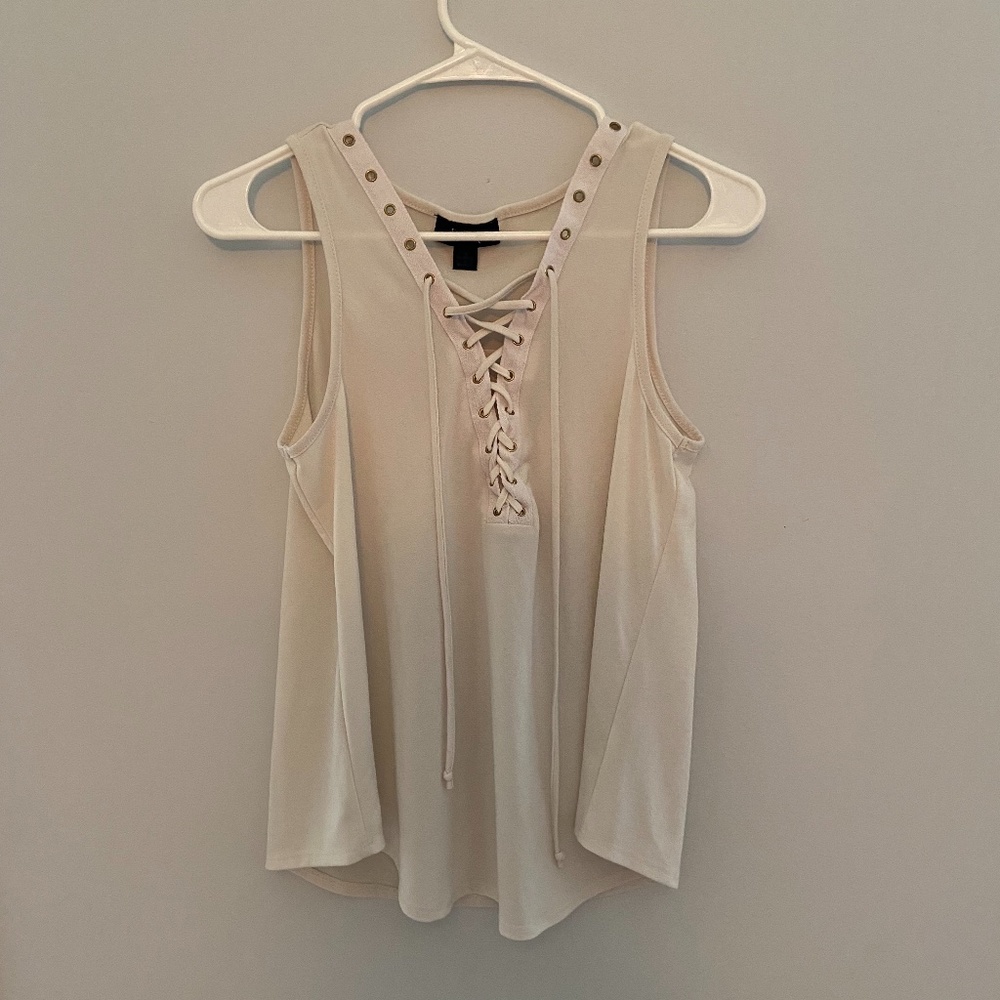 Off White Tank Top